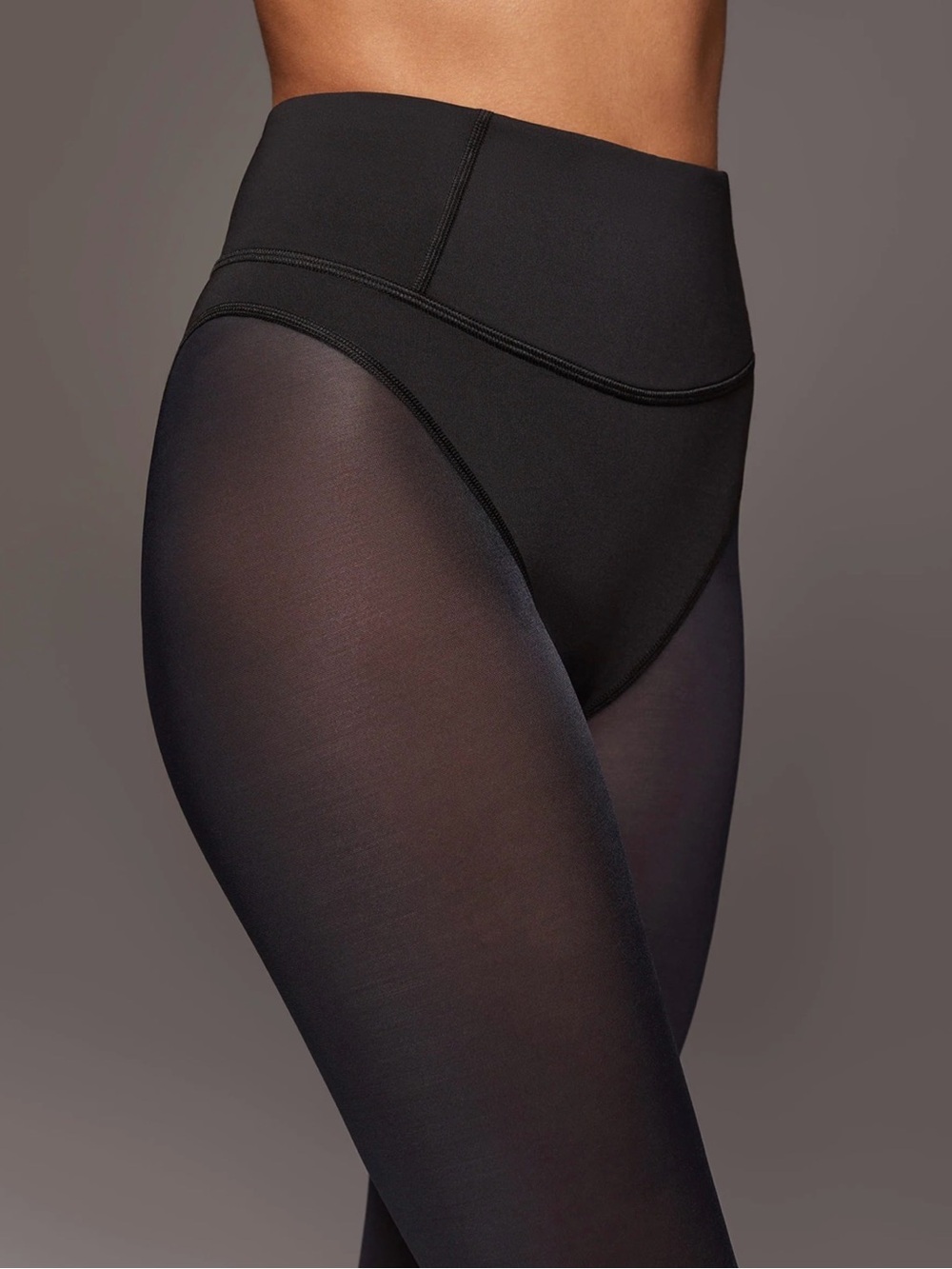 MICHI Womens Ambient Stirrup Legging Black Sheer Soft Dance Yoga Workout Small S - Picture 4 of 9